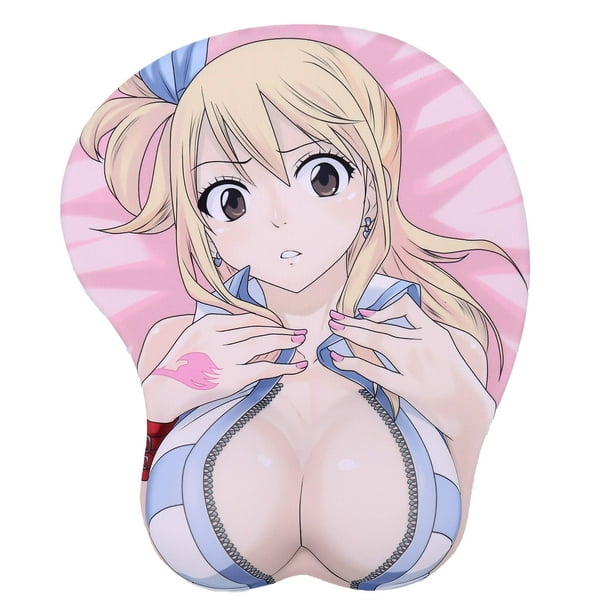 Alfombrilla de ratón Boo Ace Lucy Heartfilia Anime, 22 x 26 cm, 3D