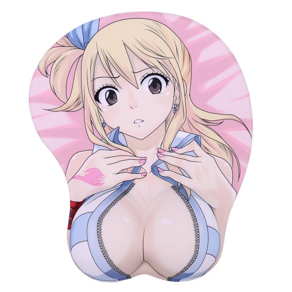 Alfombrilla de ratón Boo Ace Lucy Heartfilia Anime, 22 x 26 cm, 3D
