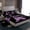 Purple Black, variant on jejeloiu Cute Butterflies Twin Sheet Sets,Gold Eiffel Tower Bedding For Adults 3pcs