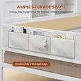 thumbnail image 7 of Daybed with 2 Drawers, LED Light, Heavy Duty Metal Twin Bed Frame with Storage Headboard & Charging Station, Adjutable Glass Shelves,DayBed for Living Room,Bedroom and Guest Room,White, 7 of 7