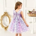 thumbnail image 5 of WMQPNNS Toddler Girl Fairy Dress Purple Dress for Age 5-6 Years Tutu Dress Sequins Birthday Wedding Flower Girl Formal Dress Casual Holiday Party Dresses, 5 of 7