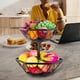 thumbnail image 3 of Soporte para de de 2 niveles, soporte para verduras, estante para encimera de cocina, contenedor organizador de , aperitivos Soledad Cesta de almacenamiento de frutas, 3 of 10