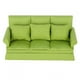thumbnail image 1 of Mini sofá para casa de muñecas 1:12 con 3 uds. De almohada, muebles de sala de estar, accesorios de decoración para casa de muñecas de madera, color verde, 1 of 5