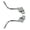 Silver, variant on Mosiee Alloy Steel Tube Bike Brake Handle for Road Bike Fixie Retro Bicycle Black Black