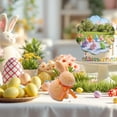 thumbnail image 4 of Easter Glitter Bunny Figurines, Colorful Sparkle Rabbit Ornaments for Tabletop Cake Topper Home Party Spring Decor Set, 4 of 6
