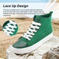thumbnail image 4 of Men's Women's Knit High Top Sneakers Breathable Lightweight Fashion Casual Walking Shoes Air Mesh Upper Sneakers, 4 of 7