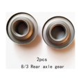 thumbnail image 1 of Bicycle Axle Gear Bike Black Cone Cycle Hub Iron Nut 8/3Rear 2pcs Axle, 1 of 6