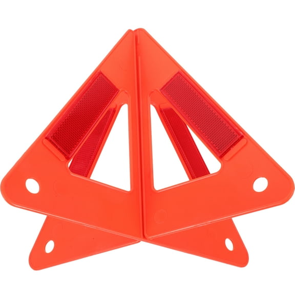 Raindrops Safety Warning Reflector Reflective Triangle Warning Sign Red Plastic 1Pcs