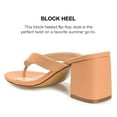 thumbnail image 3 of Journee Collection Womens Alika Slip On Block Heel Sandals, 3 of 6