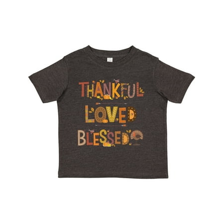 

Inktastic Thankful Loved Blessed Gift Toddler Boy or Toddler Girl T-Shirt