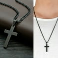 thumbnail image 6 of tasrioml Stainless Steel Cross Pendant Men Women Chain Necklace Religious Jewelry Gift, 6 of 8