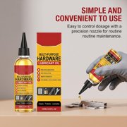 Precision Multi-Purpose Hardware Lubricant Oil, Door Hinge, Grease Lubricant, Mechanical Lube Rust Protection, Smooth Formula For Squeaky Hinges, Locks, Garage Doors, Sliding Tracks