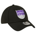 thumbnail image 3 of Men's New Era Black Sacramento Kings Logo 39THIRTY Flex Hat, 3 of 6