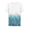 thumbnail image 5 of Blue Women's Short Sleeve T-shirt, Women'S Fashion Casual Floral Print Button Down T Shirt M, 5 of 5