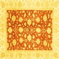 thumbnail image 1 of Ahgly Company Indoor Square Oriental Yellow Traditional Area Rugs, 8' Square, 1 of 4