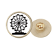 thumbnail image 1 of Broche de oro metálico circular Ferris Wheel Amusement Park, 1 of 3