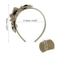 thumbnail image 3 of Unique Bargains 1 Pc Fashion Elegant Knotted Headband for Women for Girls 5.91"x1.57" Brown, 3 of 4