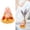 Gold, variant on Suodoka Solar Nodding Maitreya Buddha Statue Shaking Head Toy for Wealth Fortune Lucky Decor Red Clothes Dashboard Ornament (3.6x3.6x4.0 inches / 9.2x9.2x10.2 cm)