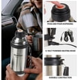 thumbnail image 2 of Koolatron 12V Stainless Steel Electric Flask (1L), Portable Heated Drink Flask for Car, Truck & Travel, 2 of 7