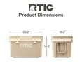 thumbnail image 6 of RTIC 32 QT Hard-Sided Ice Chest Cooler, Ultra-Light, Fits 48 Cans, Beach, 6 of 9