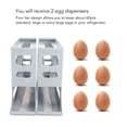 thumbnail image 3 of Dispensador De 24 Huevos, Organizador De Bandeja De Almacenamiento De Huevos Que Ahorra Espacio, Soporte Rodante Para Huevos Para Refrigerador, 3 of 7
