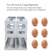 thumbnail image 3 of Dispensador De 24 Huevos, Organizador De Bandeja De Almacenamiento De Huevos Que Ahorra Espacio, Soporte Rodante Para Huevos Para Refrigerador, 3 of 7