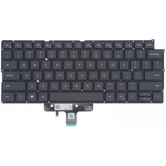 New US Black English Backlit Laptop Keyboard (Without palmrest) for Dell Latitude 9420 9430 P141G P142G P141G001 Light Backlight