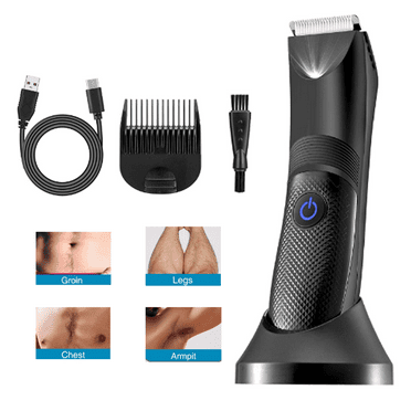 Gillette Intimate Pubic Hair Trimmer for Men, Waterproof Body Groomer, Black Gillette Intimate Pubic Hair Trimmer for Men, Waterproof Body Groomer, Black