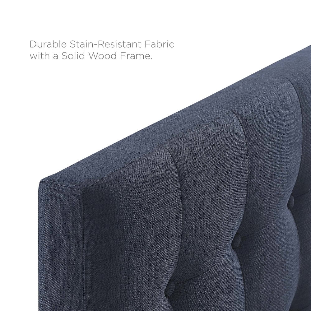 Modway Emily Tufted Button Headboard, King, Blue