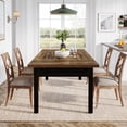 thumbnail image 5 of Tribesigns 63" Wood Dining Table, Farmhouse Dining Room Table for 4-6 People, Rectangular Kitchen Table for Dining Room, Living Room, 5 of 5