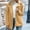Yellow, variant on Womens 2023 Winter Warm Sherpa Coats Fashion Lapel Fleece Jacket Long Sleeve Faux-Fur Coat Fuzzy Button Fall Outwear with Pockets