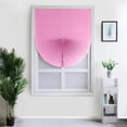 thumbnail image 2 of Shengshi Waterproof Shades Window Treatment Valance Room Darkening Curtain Free Punching Tie Up Shade Installed By Adhesive Tape 60x150cm Pink, 2 of 7
