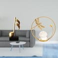 thumbnail image 2 of Escultura De Bola De Cristal Con Nota Musical De Resina, Figura De Metal, Adorno Creativo De Mesa, Estatua, Soporte, Centro De Mesa Para Escritorio, Chimenea, Dormitorio, Sala De Estar,, 2 of 8