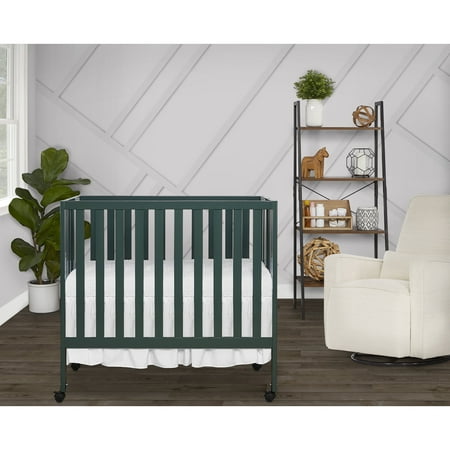 UPC: 0811048038487 | Dream On Me Jett Non-Full Size Folding Crib in Olive Patented Folding System