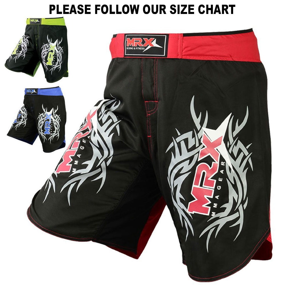 NEW UFC Fight Shorts Red & Black MMA BJJ Boxing Kickboxing Mixed Martial Arts 