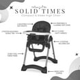 thumbnail image 4 of Dream On Me Solid Times High chair, Compact & Sleek High Chair, Multiple Recline and Height Positions, Lightweight Portable Highchair, #244, 4 of 11