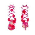 thumbnail image 2 of BLISSFUL STEP Strappy Lace Up Slingback Stiletto  Heel Sandals for Women Rose 10, 2 of 7