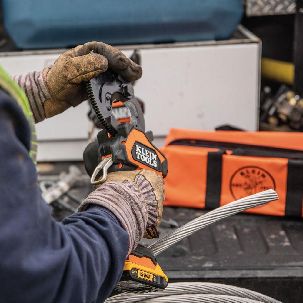 Klein Tools Battery-Operated Cu/al Closed-Jaw Cable Cutter 2 Ah