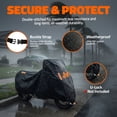 thumbnail image 5 of Mockins 91"x49"x39" Heavy Duty 250g PVC Motorcycle Cover with Cotton Lining, 5 of 9