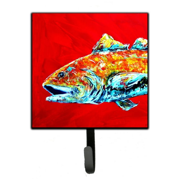 Carolines Treasures MW1141ASH4 Red Fish Alphonzo Head Leash or Key Holder 7Hx4.25W multicolor