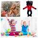 thumbnail image 4 of Juguete relleno divertido juguetes de peluche suave niños cumpleaños regalos de Halloween (altavoz) rojo, 4 of 6