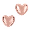 thumbnail image 1 of 14k Gold Shiny Puff Heart Shape Stud Earrings 7 x 8mm, 1 of 1