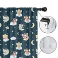 thumbnail image 4 of Blackout Kids Curtains,Dark Blue Star Fairy Pattern Childrens Insulated Curtains Set Of 2,Bedroom Essentials,Toddler Room Decor 42"x84", 4 of 5