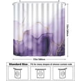 thumbnail image 3 of Marble Shower Curtain Purple Marble Shower Curtain for Room Decor Modern Shower Curtain for Bathroom Decor with Hooks 72x72 in, 3 of 5