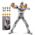 thumbnail image 2 of ZD Toys 1/10 Scale Iron Man MK2 Silver Suit Collectors Action Figure, 2 of 5