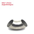 thumbnail image 1 of Accesorios de codo de tubo de escape de 90 ° de acero inoxidable para automóviles de 2 pulgadas y 51 mm, 1 of 4