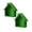 A279 Green 9.8x9.4x7.3" 2Pack, variant on 2Pcs Shaped Wooden Display Shelves | Cute Small Nursery Decorative Shelf Farmhouse Home Sign With Unique Design Hangs 9.8x9.4x7.3"