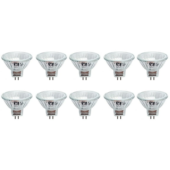 (10)-Bulbs Clear MR11 12V 15W Precision Halogen Reflector Fiber Optic Light Bulb 12-Volts 15-Watts Anyray A1872Y