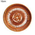thumbnail image 1 of ENJOYW Plate Mat Woven Multipurpose Handmade Chinese Knot Rattan Thermal Insulation Coaster for Daily Use Placemat, 1 of 7