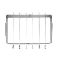 thumbnail image 1 of Juego de brochetas de acero inoxidable para barbacoa con 6 pinchos para barbacoa, parrilla resistente para barbacoa, parrilla plegable para barbacoa y acampada, 1 of 7